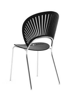 Fredericia Furniture Spisebordsstole<3398 Trinidad Stol, sort ask af Nanna Ditzel