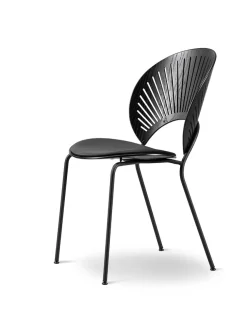 Fredericia Furniture Spisebordsstole<3396 Trinidad Stol, sort ask/omni 301 af Nanna Ditzel