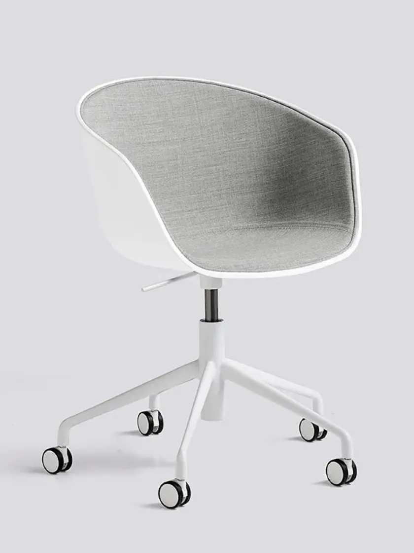 HAY Kontorstole<About a Chair AAC52 Forsidepolstret, hvid skal fra