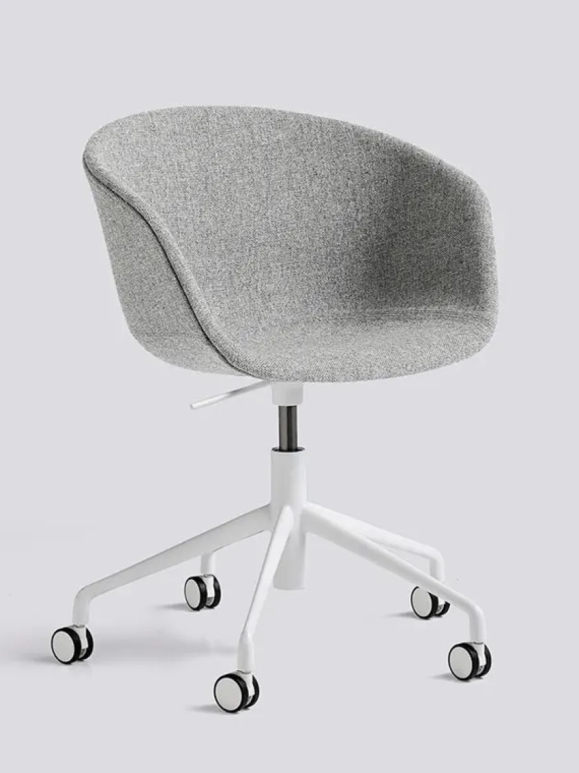 HAY Kontorstole<About a Chair AAC52 Forsidepolstret, hvid skal fra