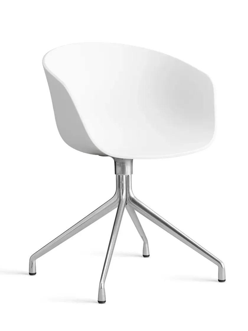 HAY Kontorstole<About a Chair AAC52 Forsidepolstret, hvid skal fra