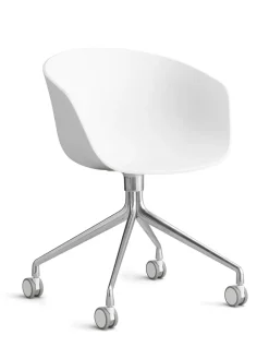 HAY Kontorstole<About a Chair AAC52 Forsidepolstret, hvid skal fra