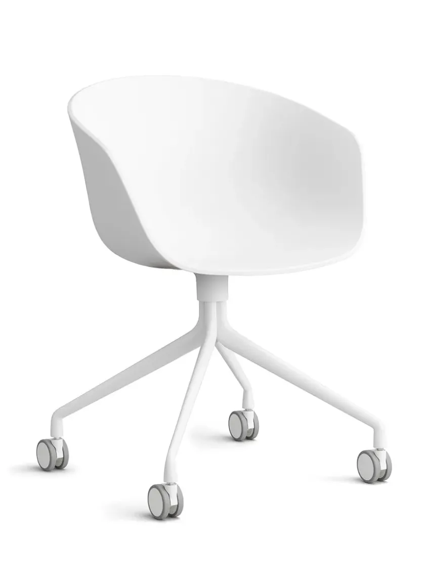 HAY Kontorstole<About a Chair AAC52 Forsidepolstret, hvid skal fra