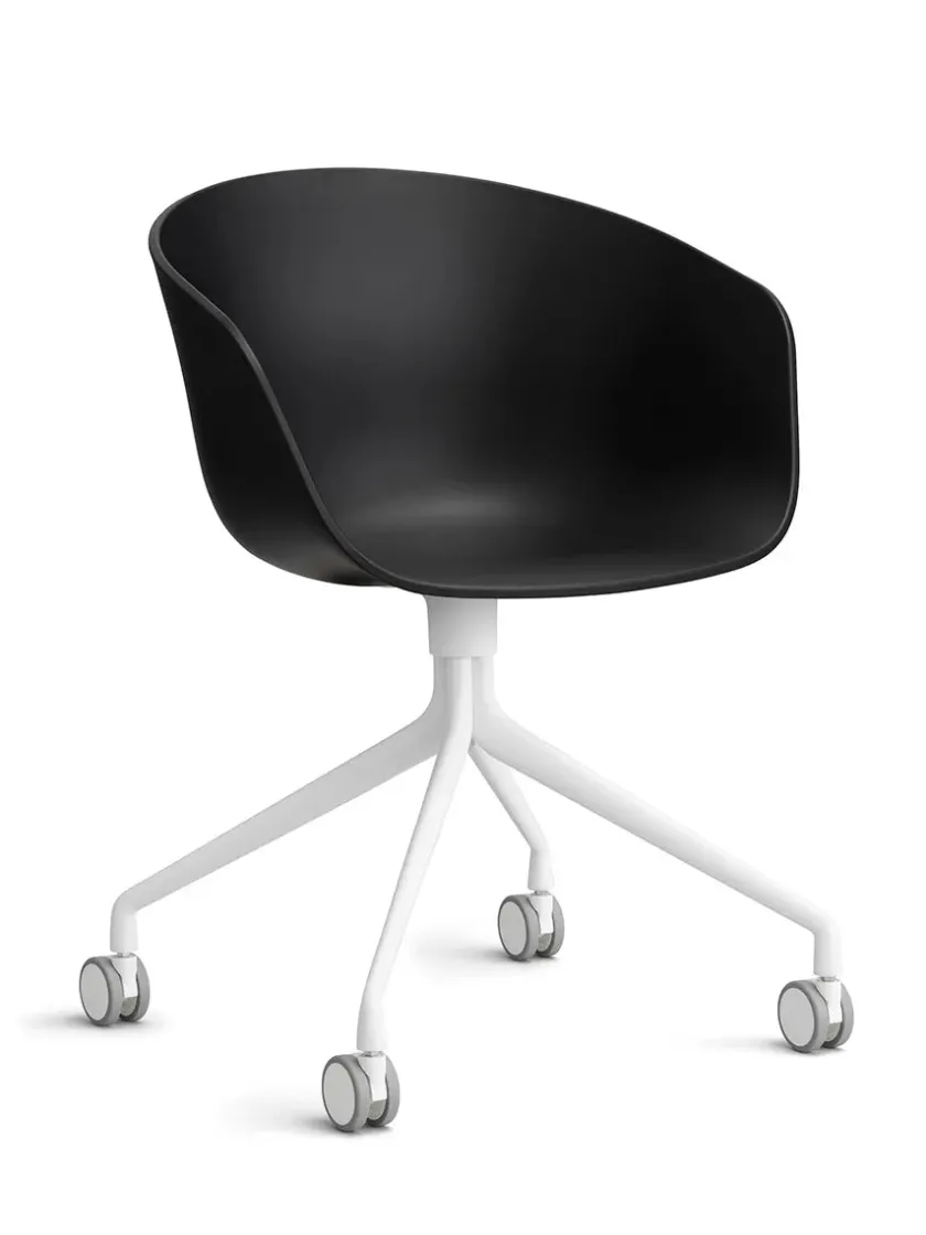 HAY Kontorstole<About a Chair AAC52 Forsidepolstret, hvid skal fra
