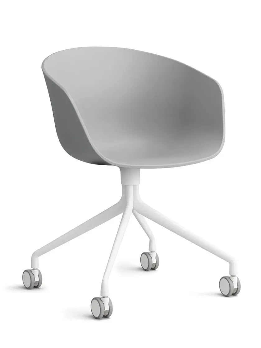 HAY Kontorstole<About a Chair AAC52 Forsidepolstret, hvid skal fra