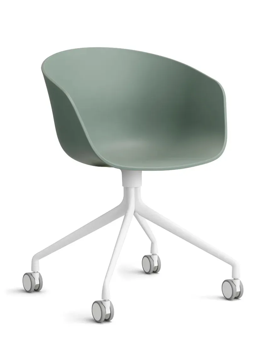 HAY Kontorstole<About a Chair AAC52 Forsidepolstret, hvid skal fra