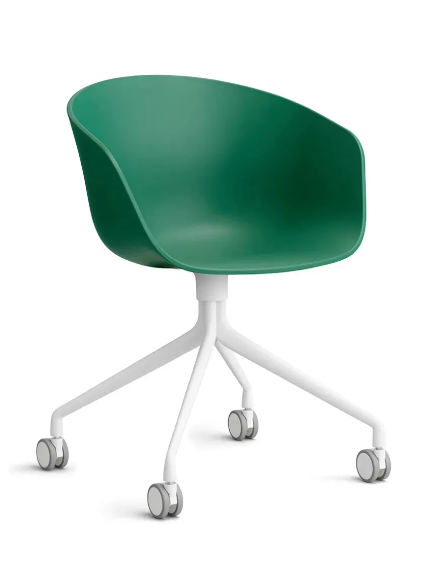 HAY Kontorstole<About a Chair AAC52 Forsidepolstret, hvid skal fra