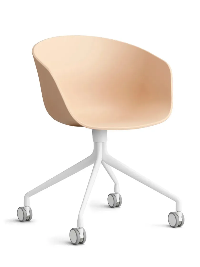 HAY Kontorstole<About a Chair AAC52 Forsidepolstret, hvid skal fra