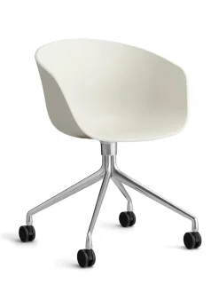 HAY Kontorstole<About a Chair AAC52 Forsidepolstret, hvid skal fra