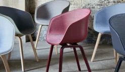 HAY Spisebordsstole<About a Chair AAC22 forsidepolstret, hvid skal fra