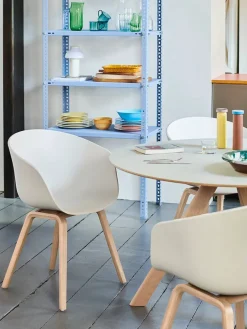 HAY Spisebordsstole<About a Chair AAC22 forsidepolstret, hvid skal fra