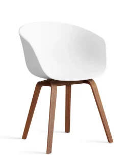 HAY Spisebordsstole<About a Chair AAC22 forsidepolstret, hvid skal fra
