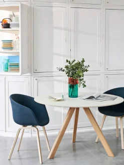 HAY Spisebordsstole<About a Chair AAC22 forsidepolstret, hvid skal fra