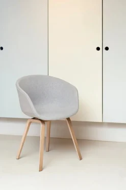 HAY Spisebordsstole<About a Chair AAC22 forsidepolstret, hvid skal fra