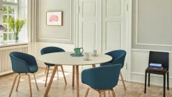 HAY Spisebordsstole<About a Chair AAC22 forsidepolstret, hvid skal fra