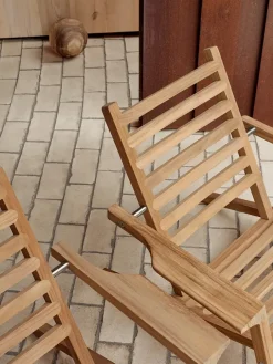 Carl Hansen & Søn Udendørs Loungemøbler|Solvogne/Liggestole<AH603 Outdoor Dækstol fra