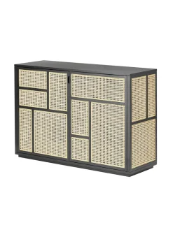 Design House Stockholm Skænke<Air Sideboard, black/cane fra