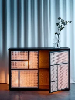 Design House Stockholm Skænke<Air Sideboard, black/cane fra