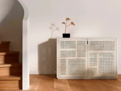 Design House Stockholm Skænke<Air Sideboard, white/cane fra