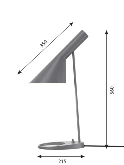 Louis Poulsen Skrivebordslamper|Spots<AJ bordlampe, mørk grå fra