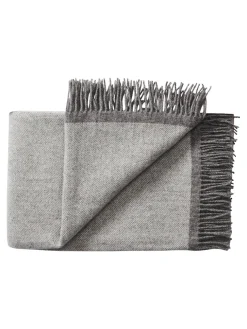 Silkeborg Uldspinderi Gaver Til Ham|Puder Og Plaider<Alrø Plaid, grey navy fra