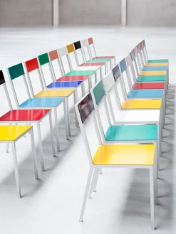 Valerie Objects Spisebordsstole<Alu Chair fra