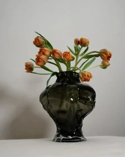 Hein Studio Vaser<Ammonit Vase, new smoke fra