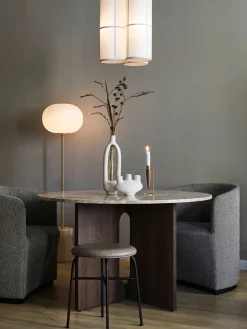 Audo Copenhagen Spiseborde<Androgyne Dining Table Ø120 dark stained oak fra