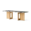 Audo Copenhagen Sofaborde<Androgyne Lounge Table, grey galaxy marble/wood fra