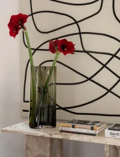 Audo Copenhagen Sofaborde<Androgyne Lounge Table, grey galaxy marble/wood fra