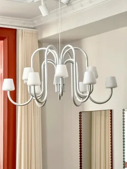 HAY Lysekroner|Spots<Apollo Chandelier 745, hvid opalglas fra