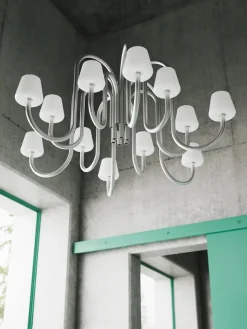 HAY Lysekroner|Spots<Apollo Chandelier 745, hvid opalglas fra