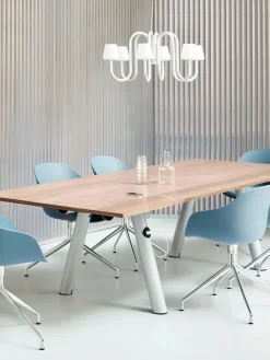 HAY Lysekroner|Spots<Apollo Chandelier 745, hvid opalglas fra