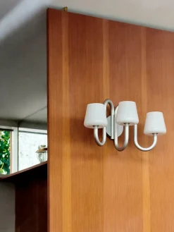 HAY Væglamper|Spots<Apollo Wall Sconce, hvid opalglas fra