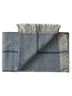 Silkeborg Uldspinderi Gaver Til Ham|Puder Og Plaider<Askø Plaid, fjord fra