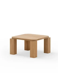 New Works Sofaborde<Atlas Sofabord 600x600, Smoked Oak fra