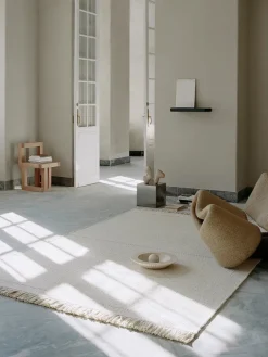 Linie Design Gulvtæpper<Awakened Mind Tæppe, white fra