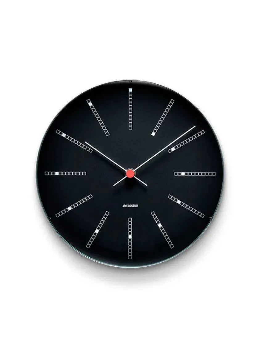 Arne Jacobsen Clocks Gaver Til Ham|Vægure<Bankers club vægur af Arne Jacobsen i sort (Ø: 29)