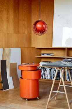 Verpan Sideborde Og Små Borde<Barboy Sidebord, orange af Verner Panton