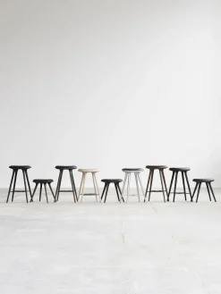 Mater Barstole<Barstol i sortbejdset eg fra