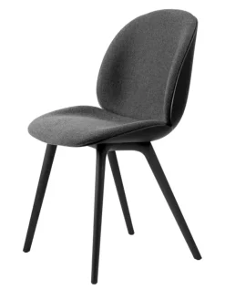 GUBI Spisebordsstole<Beetle Chair, forsidepolstret, sort skal fra