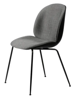 GUBI Spisebordsstole<Beetle Chair, forsidepolstret, sort skal fra