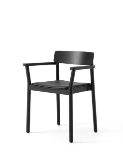 &Tradition Spisebordsstole<Betty TK11 Spisebordsstol, sortlakeret eg/sort læder fra