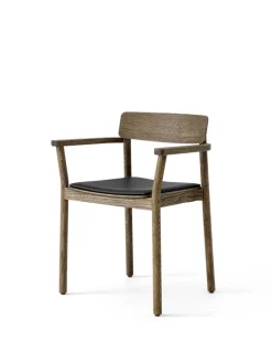 &Tradition Spisebordsstole<Betty TK11 Spisebordsstol, sortlakeret eg/sort læder fra