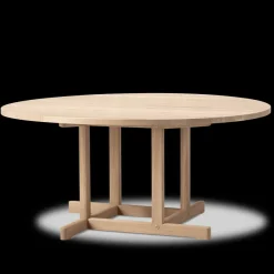 Fredericia Furniture Sofaborde<BM80 Shaker sofabord, rundt af Børge Mogensen