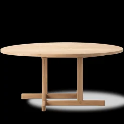 Fredericia Furniture Sofaborde<BM80 Shaker sofabord, rundt af Børge Mogensen