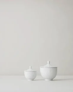 Lyngby Porcelæn Service<Bonbonniere i porcelæn fra