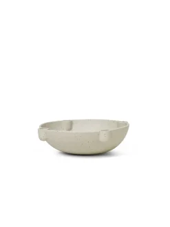 Ferm Living Lysestager<Bowl Candle Holder Ceramic, Large fra