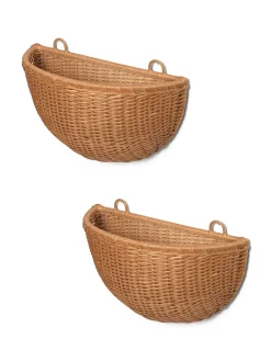 Børn Ferm Living Opbevaring På Børneværelset|Hylder<Braided Wall Pockets, sæt af 2 fra