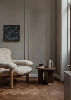 Audo Copenhagen Lænestole<Brasilia Lounge Chair, Natural Oak Sheepskin Nature fra